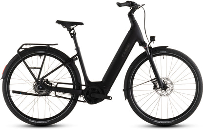 Produktbild: Cube Supreme RT Hybrid Deluxe EX 600 black´n´chrome, Seitenansicht (weißer Hintergrund)