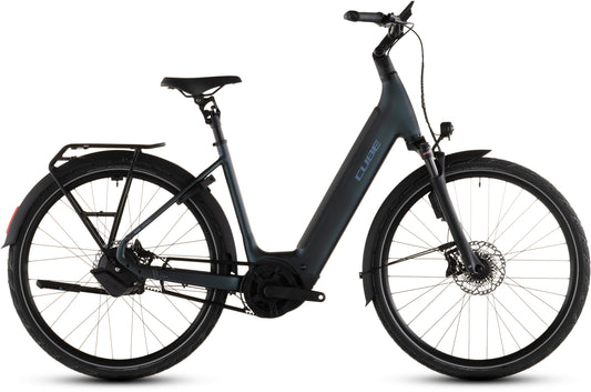 Produktbild: Cube Supreme Hybrid Deluxe SLT 600 metalblue´n´reflex, Seitenansicht (weißer Hintergrund)