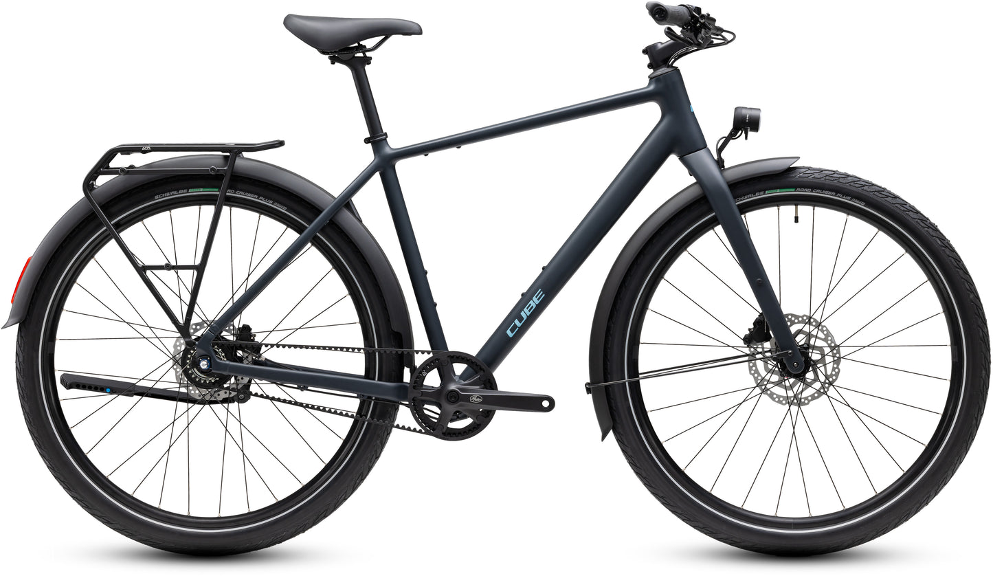 CUBE Editor Pro FE Cityrad 2027 in night und chrome, Seitenansicht