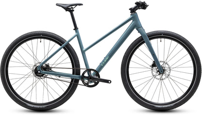 CUBE Editor SLX Trapeze Cityrad 2027 in greengranit und green, Seitenansicht
