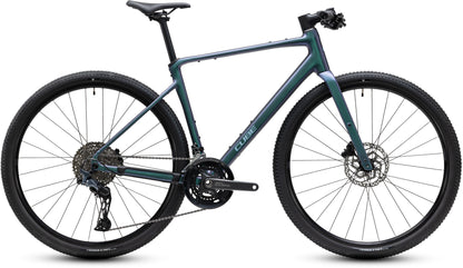 CUBE Nulane Race Fitnessbike 2027 in smaragdgrey und prizm, Seitenansicht