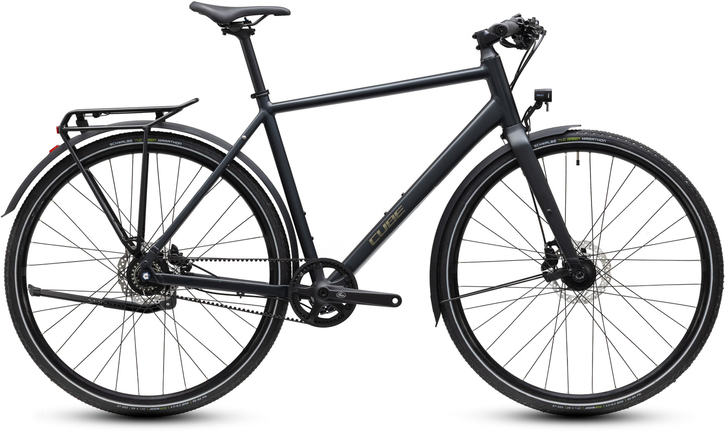 CUBE Nulane Deluxe EXC FE Fitnessbike 2027 in grey und chrome, Seitenansicht