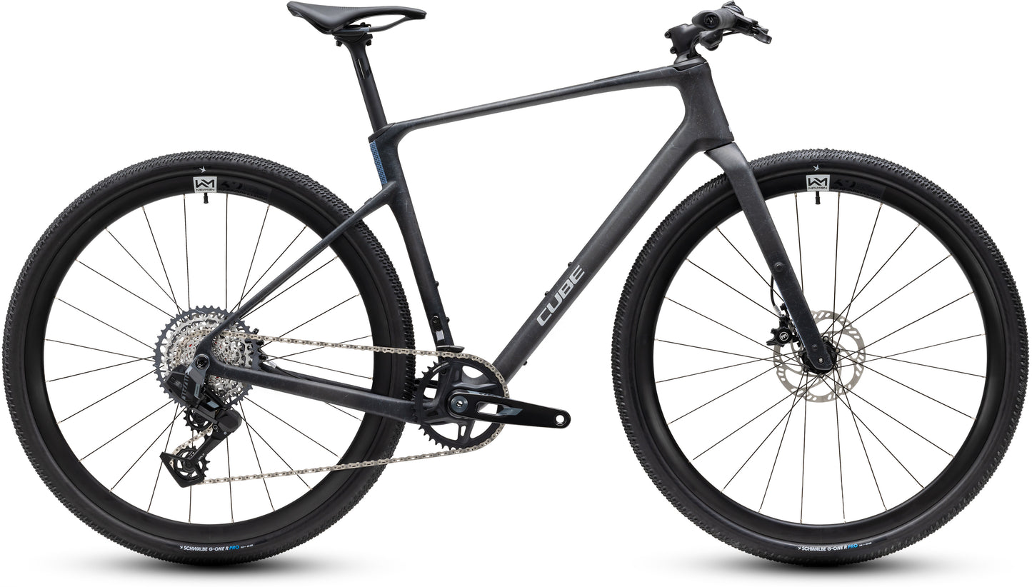 CUBE Nulane C:62 SLT Fitnessbike 2027 in onyxfibre und grey, Seitenansicht