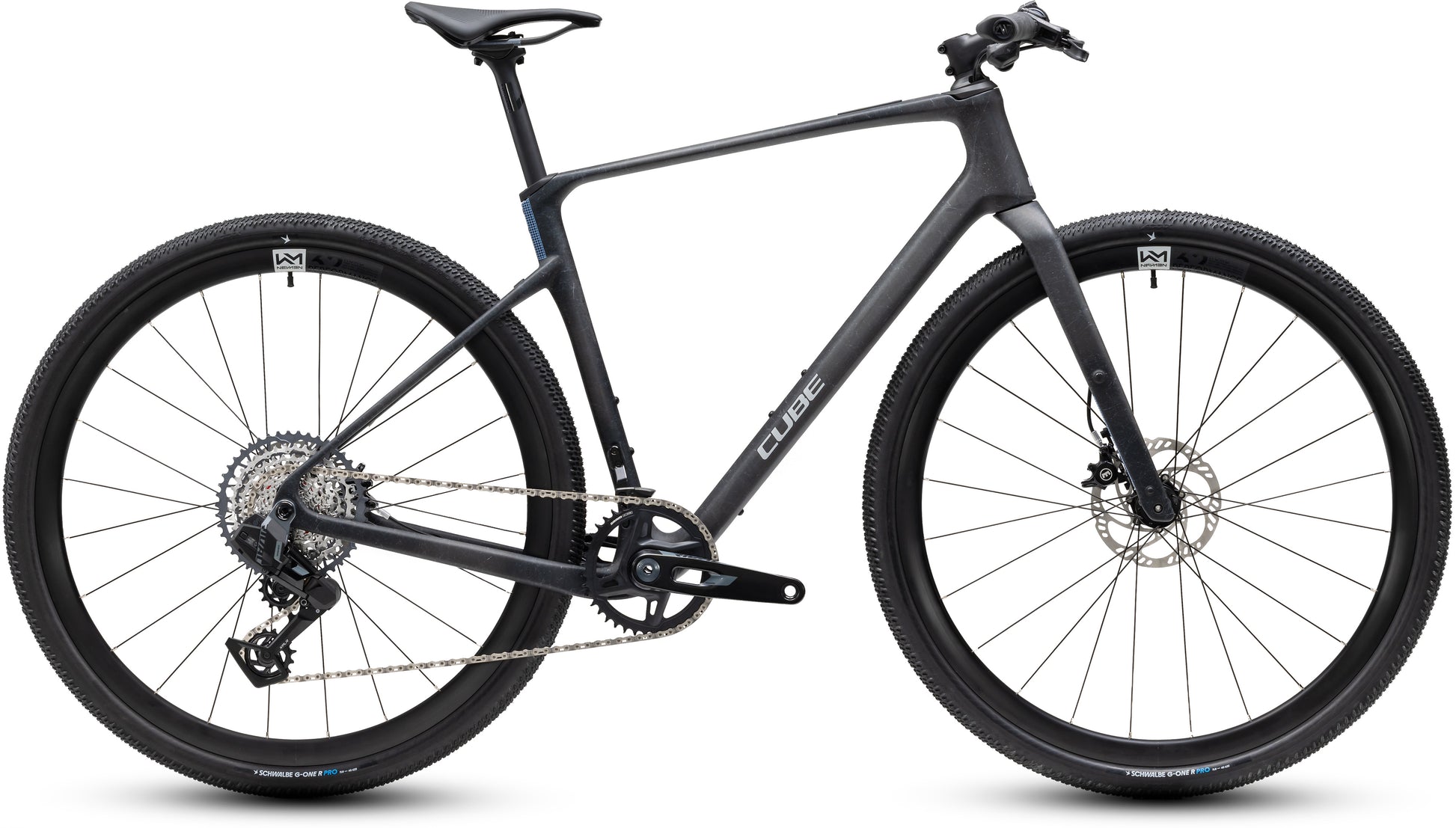 CUBE Nulane C:62 SLT Fitnessbike 2027 in onyxfibre und grey, Seitenansicht