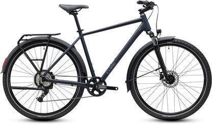 CUBE Nature ONE FE Trekkingrad 2027 in ink und grey, Seitenansicht