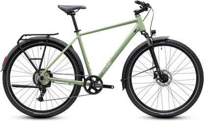 CUBE Nature ONE FE Trekkingrad 2027 in almondgreen´green, Seitenansicht
