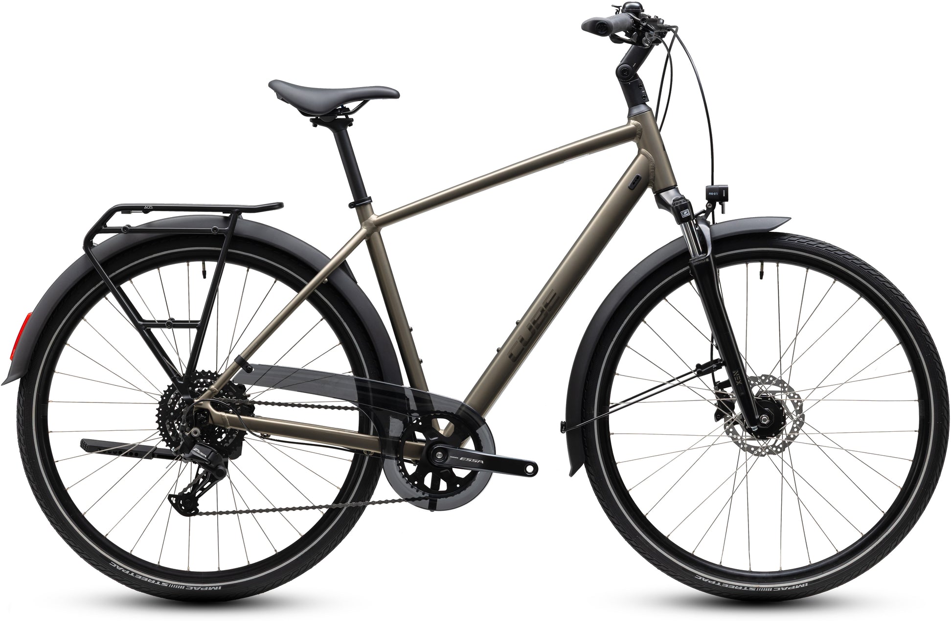 CUBE Touring ONE Trekkingrad 2027 in flashstone und coalchrome, Seitenansicht