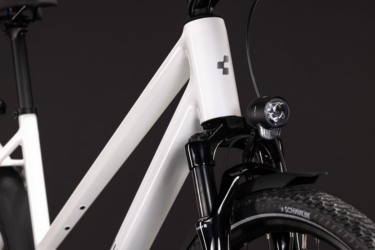 CUBE Kathmandu Pro Trapeze Trekkingrad 2027, Sattel und Sitzposition