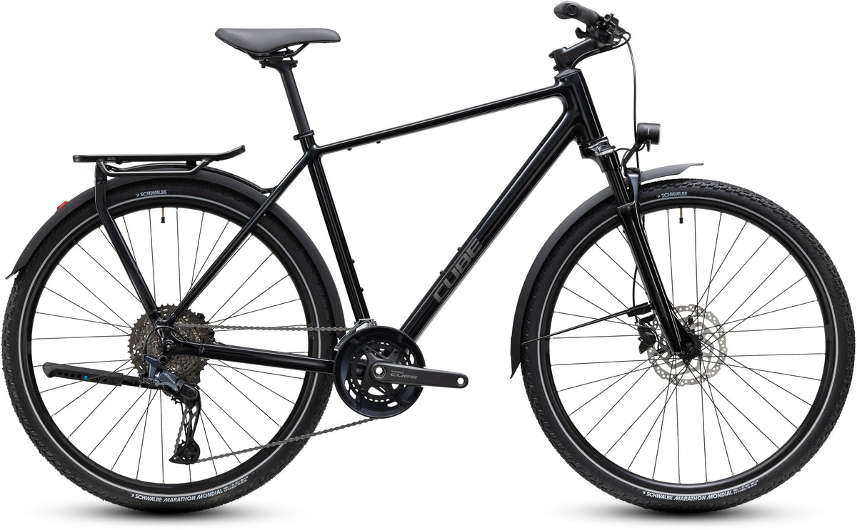 CUBE Kathmandu EXC Trekkingrad 2027 in darkcosmos und reflex, Seitenansicht