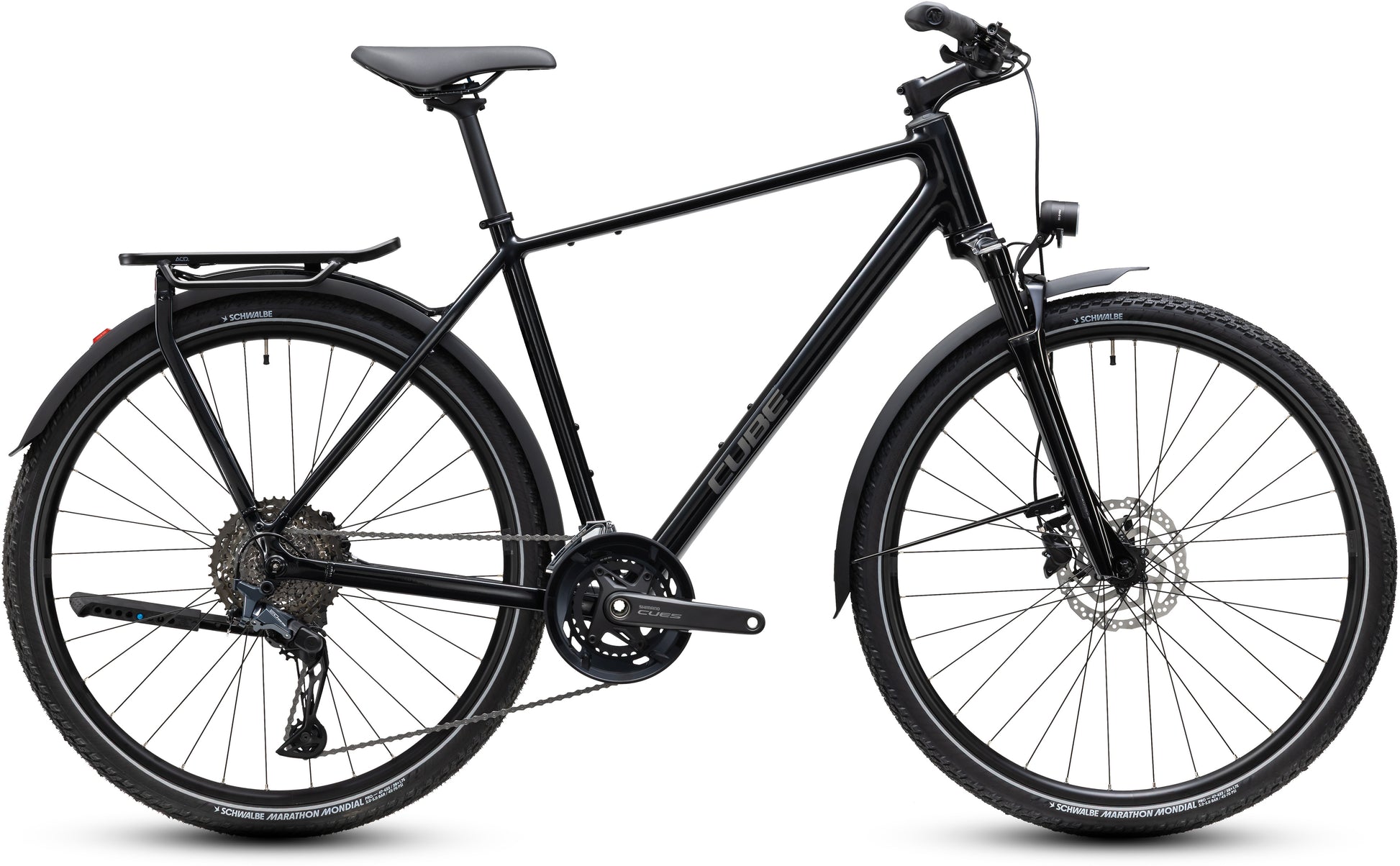 CUBE Kathmandu EXC Trekkingrad 2027 in darkcosmos und reflex, Seitenansicht