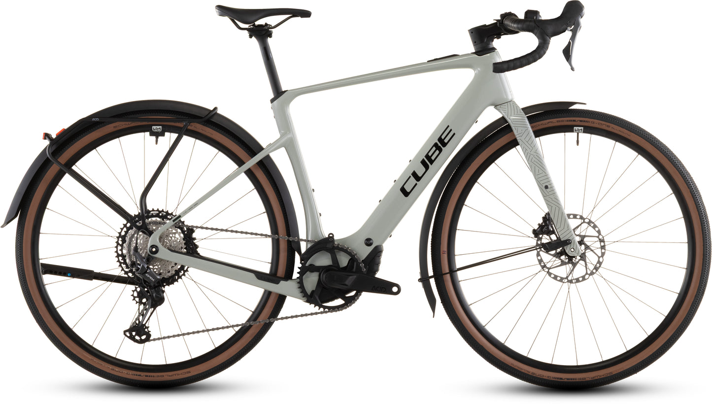 Produktbild: Cube Nuroad Hybrid C:62 Race 400X FE reedbeige´n´black, Seitenansicht (weißer Hintergrund)