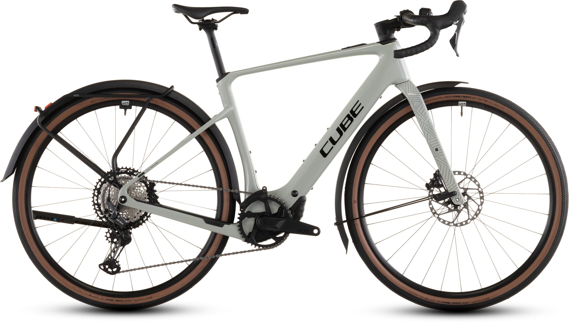 Produktbild: Cube Nuroad Hybrid C:62 Race 400X FE reedbeige´n´black, Seitenansicht (weißer Hintergrund)