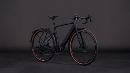 Produktbild: Cube Nuroad Hybrid C:62 EXC 400X FE blackline, Schrägansicht (schwarzer Hintergrund)