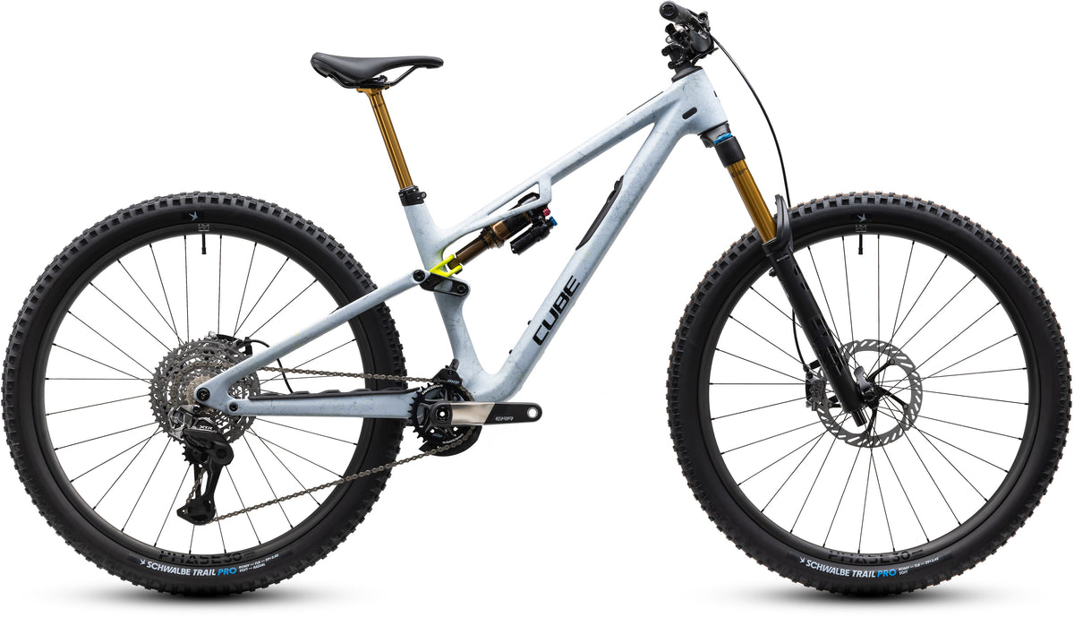 CUBE Stereo C:62 SLT Mountainbike Fully 2027 in artichoke und black, Seitenansicht