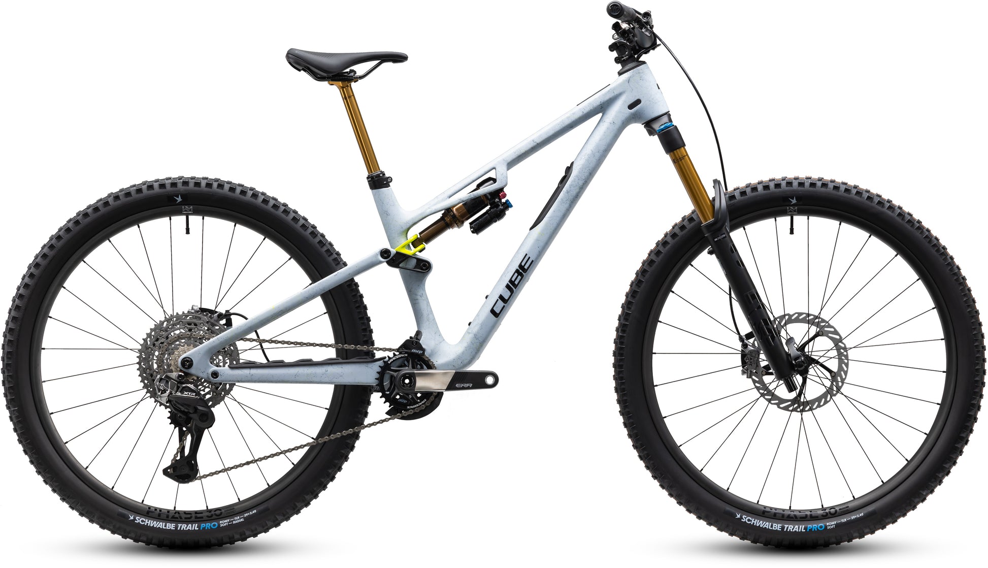 CUBE Stereo C:62 SLT Mountainbike Fully 2027 in artichoke und black, Seitenansicht
