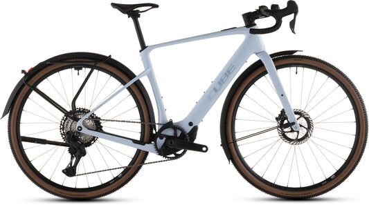 Produktbild: Cube Nuroad Hybrid C:62 SLX 400X FE iceblue´n´prism, Seitenansicht (weißer Hintergrund)