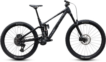 CUBE Fritzz C:62 Super TM Mountainbike Fully 2027 in graphiteglitch und grey, Seitenansicht