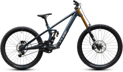 CUBE TWO15 SLX Mountainbike Fully 2027 in deepteal und clouds, Seitenansicht