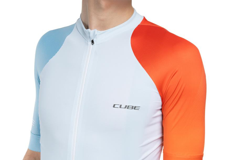 CUBE ROAD/XC Trikot TEAMLINE kurzarm light blue