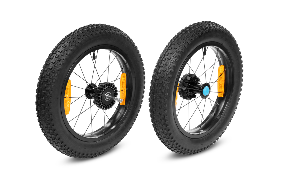 CUBE Fat Wheels hinten für Kinder Fahrradanhänger Double
