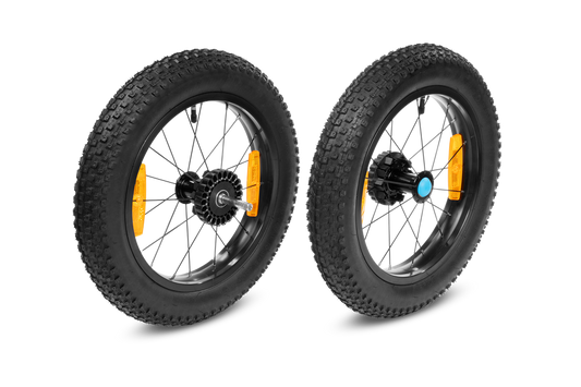 CUBE Fat Wheels hinten für Kinder Fahrradanhänger Double
