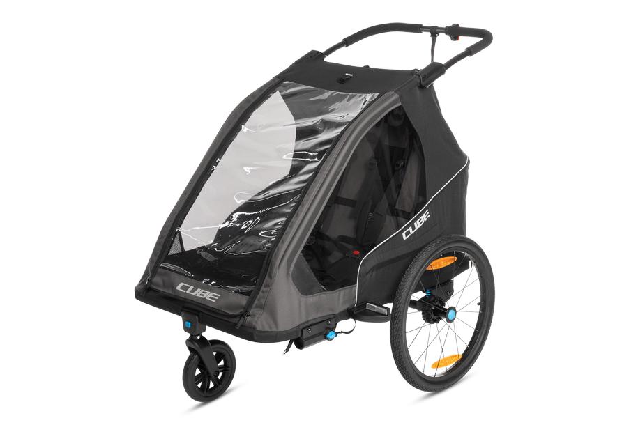 CUBE Kinder Fahrradanhänger Double PURE