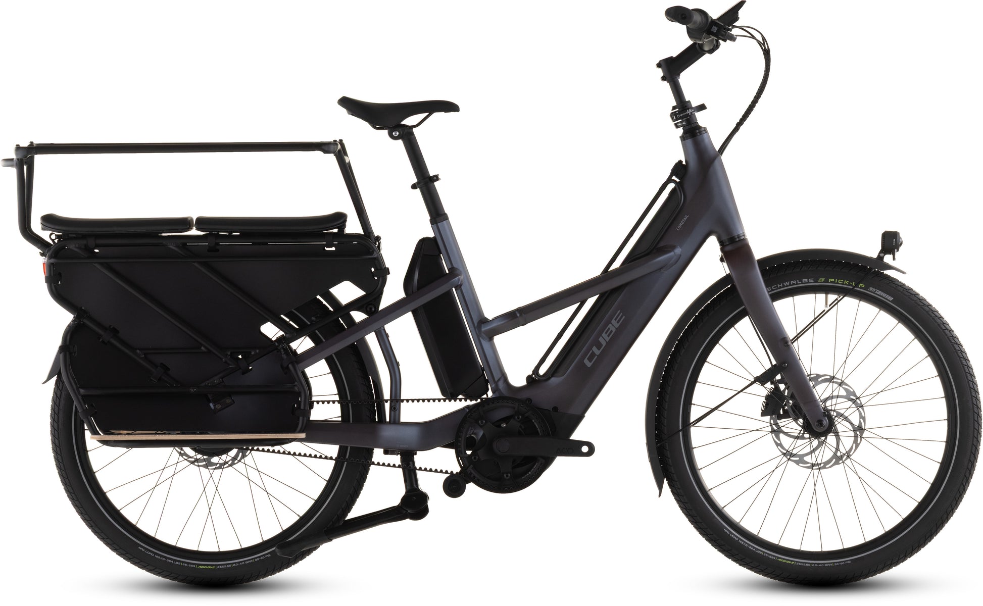 Produktbild: Cube Longtail Hybrid Comfort Family 800 haze´n´reflex, Seitenansicht (weißer Hintergrund)
