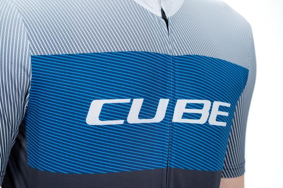 CUBE TEAMLINE Trikot CMPT kurzarm black´n´blue´n´grey