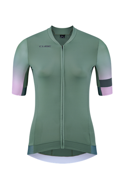 CUBE BLACKLINE WS Trikot FADE kurzarm olive´n´violet