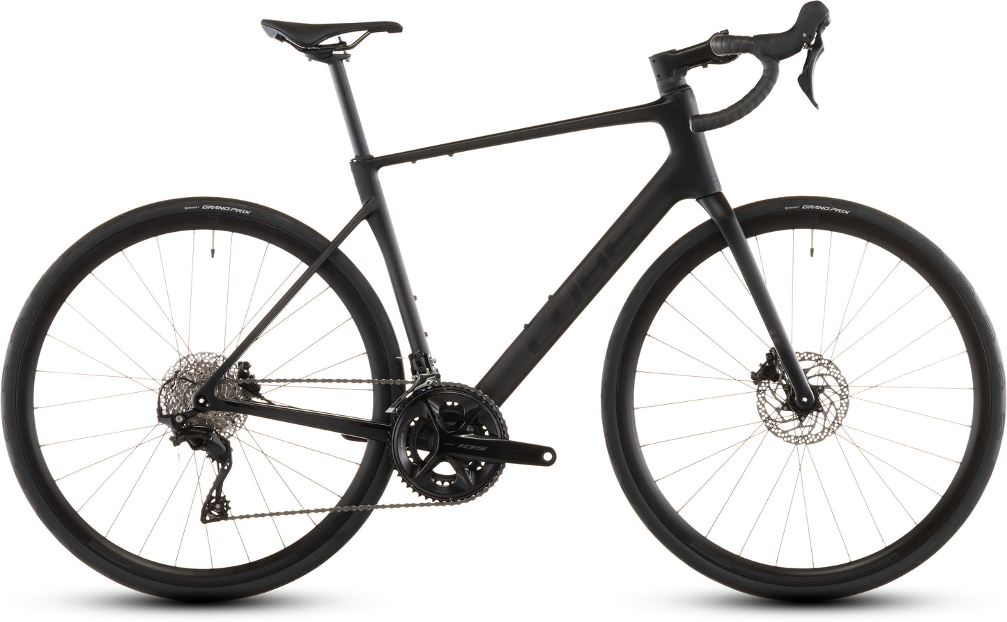Produktbild: Cube Attain C:62 Race blackline, Seitenansicht (weißer Hintergrund)