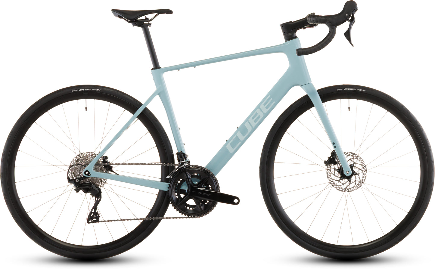 Produktbild: Cube Attain C:62 Race skylightblue´n´cyan, Seitenansicht (weißer Hintergrund)