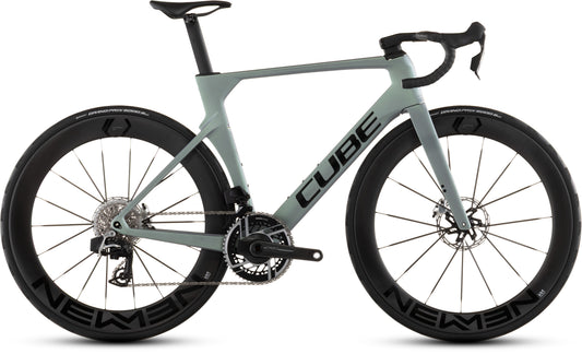 Produktbild: Cube Litening AERO C:68X SLX seagrey´n´black, Seitenansicht (weißer Hintergrund)