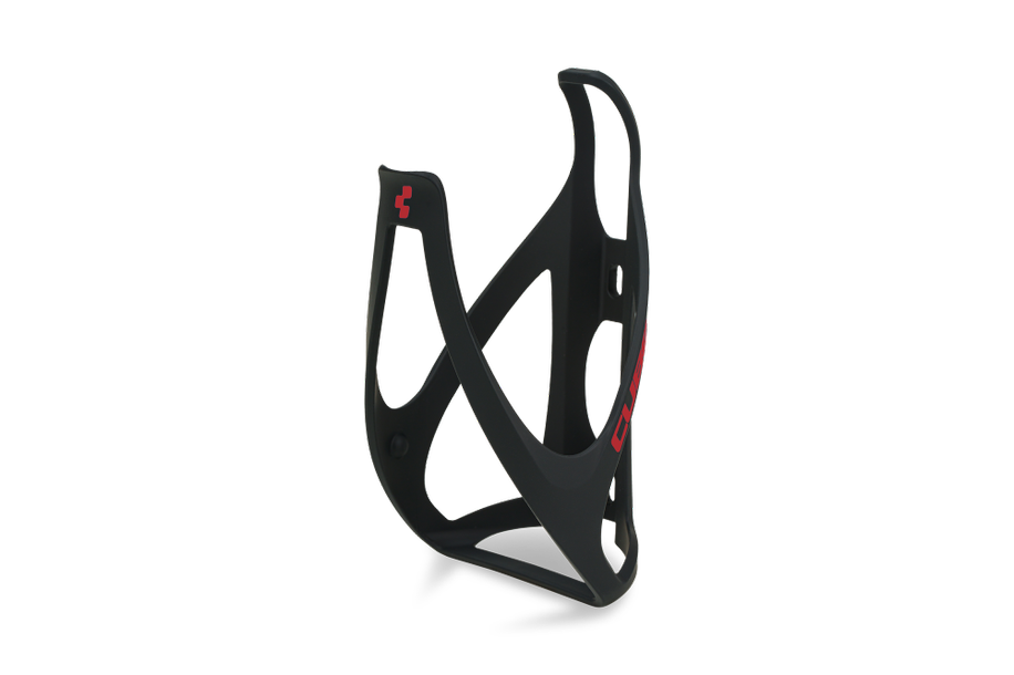 CUBE Flaschenhalter HPP matt black´n´red