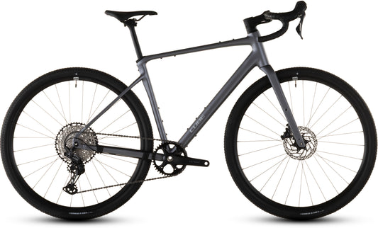 Produktbild: Cube Nuroad SLX ashgrey´n´grey, Seitenansicht (weißer Hintergrund)