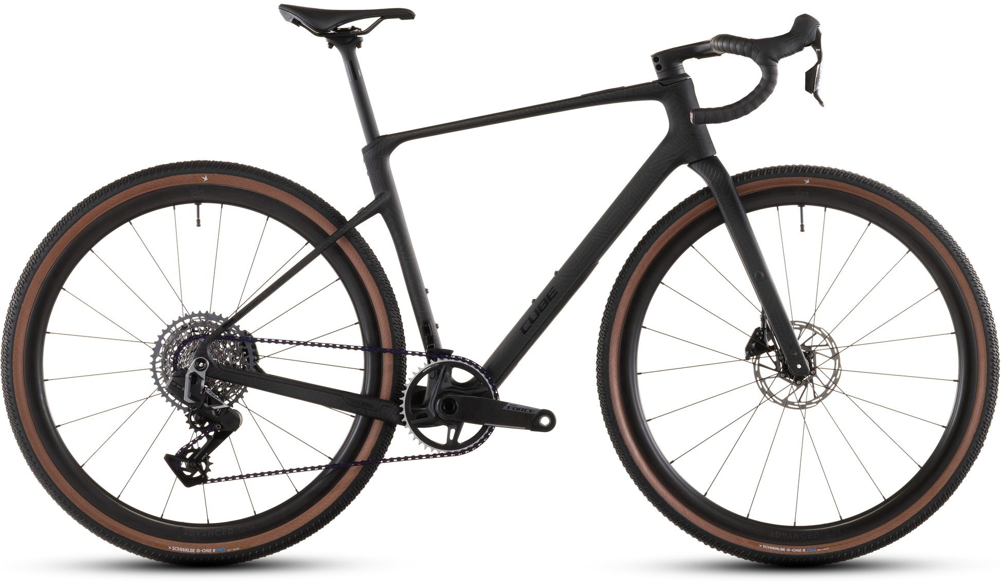 Produktbild: Cube Nuroad C:62 EXC carbon´n´crisscross, Seitenansicht (weißer Hintergrund)