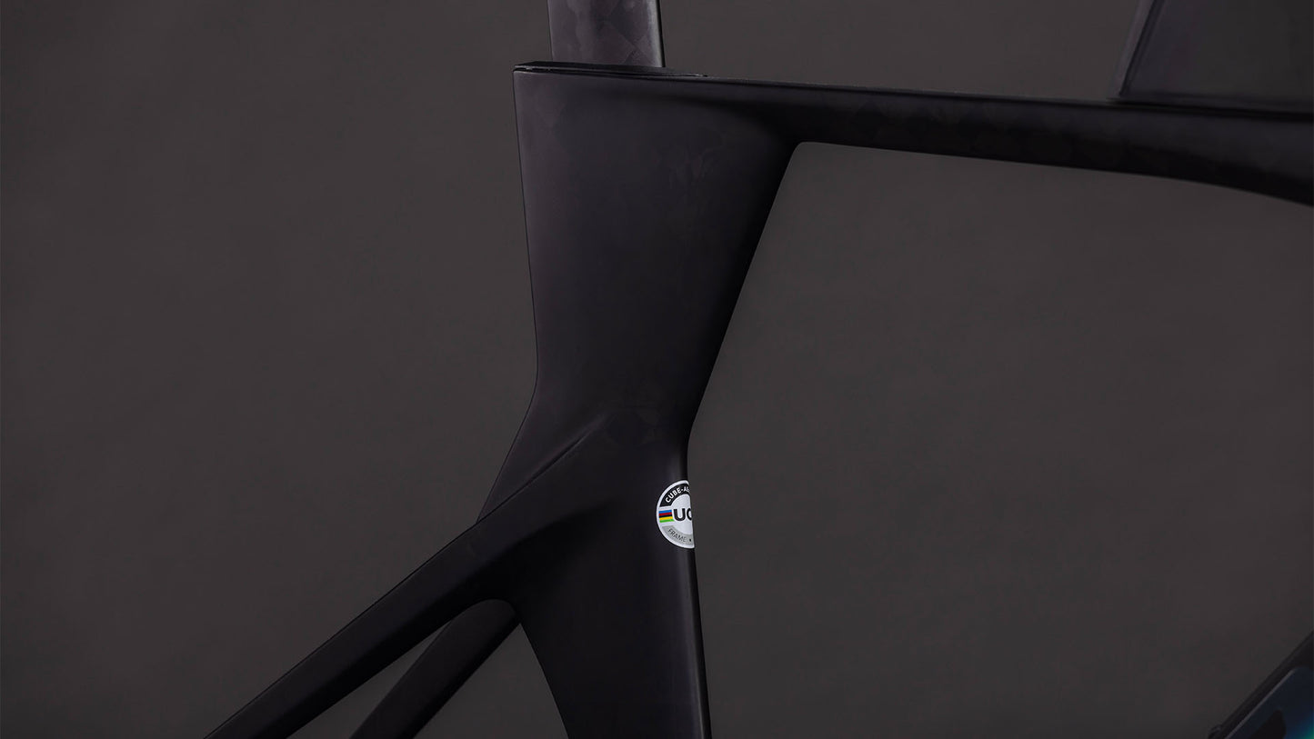 CUBE Aerium C:68X TT Frameset Rahmenset 2027, Sattel und Sitzposition