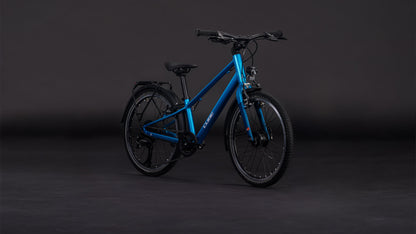 Produktbild: Cube Numove 200 FE topasblue´n´nebula, Schrägansicht (schwarzer Hintergrund)
