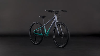 Produktbild: Cube Numove 240 Disc lavagrey´n´coolgreen, Schrägansicht (schwarzer Hintergrund)