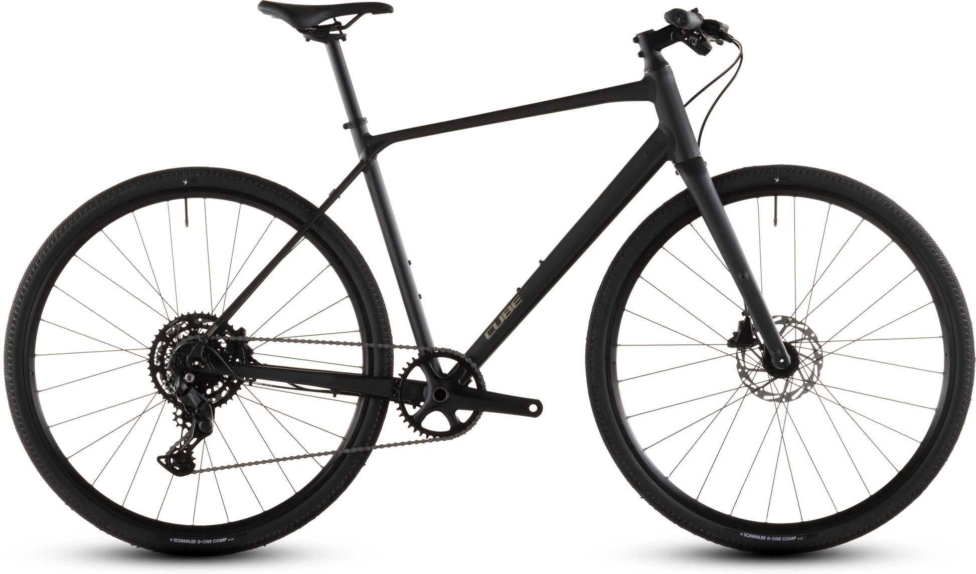Produktbild: Cube Nulane Pro grey´n´chrome, Seitenansicht (weißer Hintergrund)