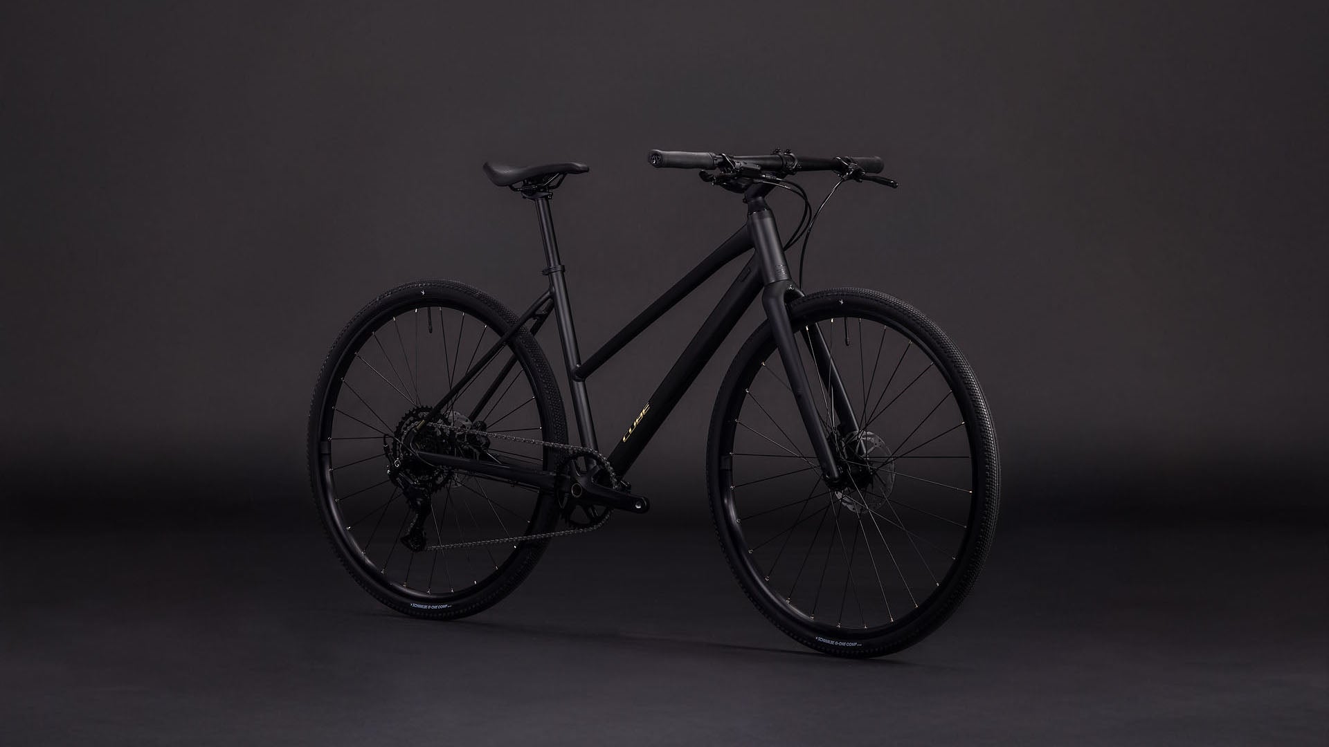 Produktbild: Cube Nulane Pro grey´n´chrome, Schrägansicht (schwarzer Hintergrund)