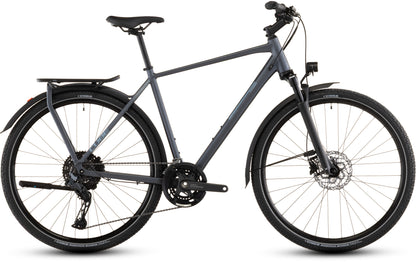 Produktbild: Cube Kathmandu EXC metallicgrey´n´chrome, Seitenansicht (weißer Hintergrund)