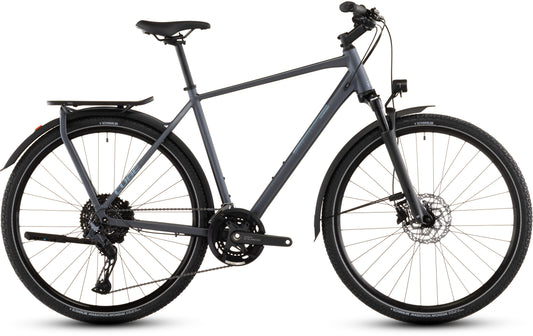 Produktbild: Cube Kathmandu EXC metallicgrey´n´chrome, Seitenansicht (weißer Hintergrund)