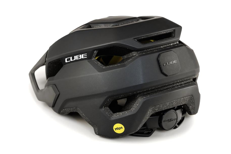 CUBE Helm OFFPATH 2026 – MTB Helm schwarz, Nahaufnahme Innenpolster