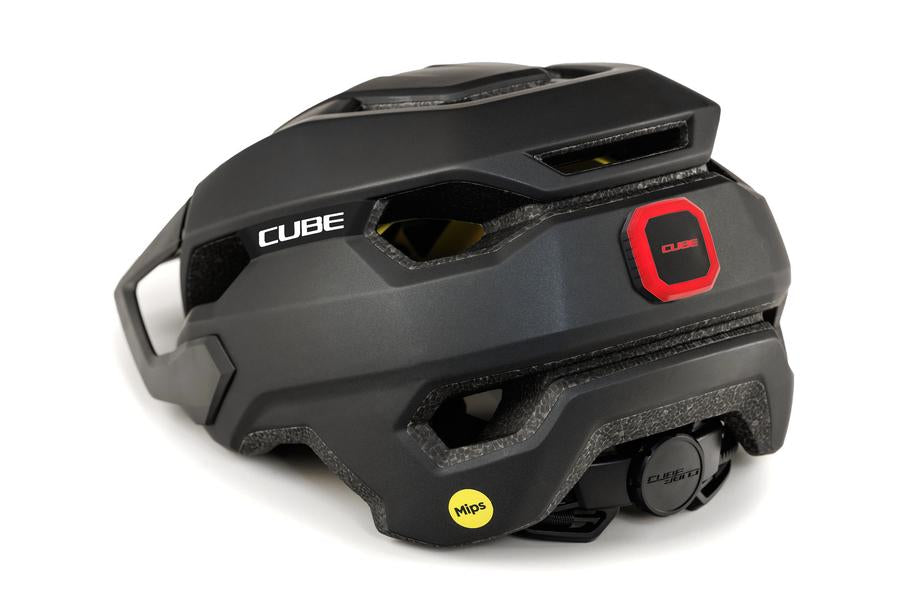 CUBE Helm OFFPATH 2026 – MTB Helm schwarz, Rückansicht