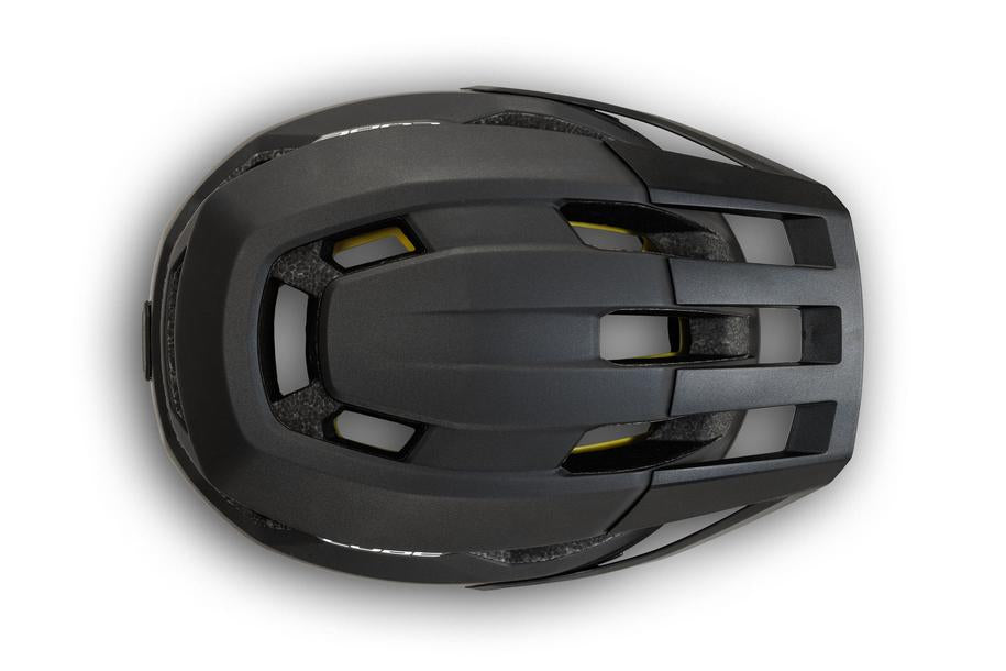 CUBE Helm OFFPATH 2026 – MTB Helm schwarz, Draufsicht