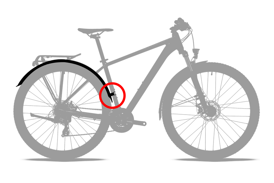 ACID Schutzblechset 93372 – Fahrraddiagramm Montagepunkt