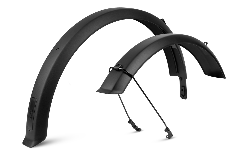 Das ACID Schutzblechset SIC 2.0 84 27,5" BB Mount black von ACID verfügt über ein großes und ein kleines schwarzes Schutzblech, mit Metallstreben am kleineren Schutzblech - der perfekte Schutz vor Schlamm und Wasser für Ihre Ausfahrten in Hildesheim.