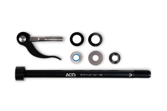 ACID Steckachse M12x1.0 142-148 mm für Fahrradanhänger black