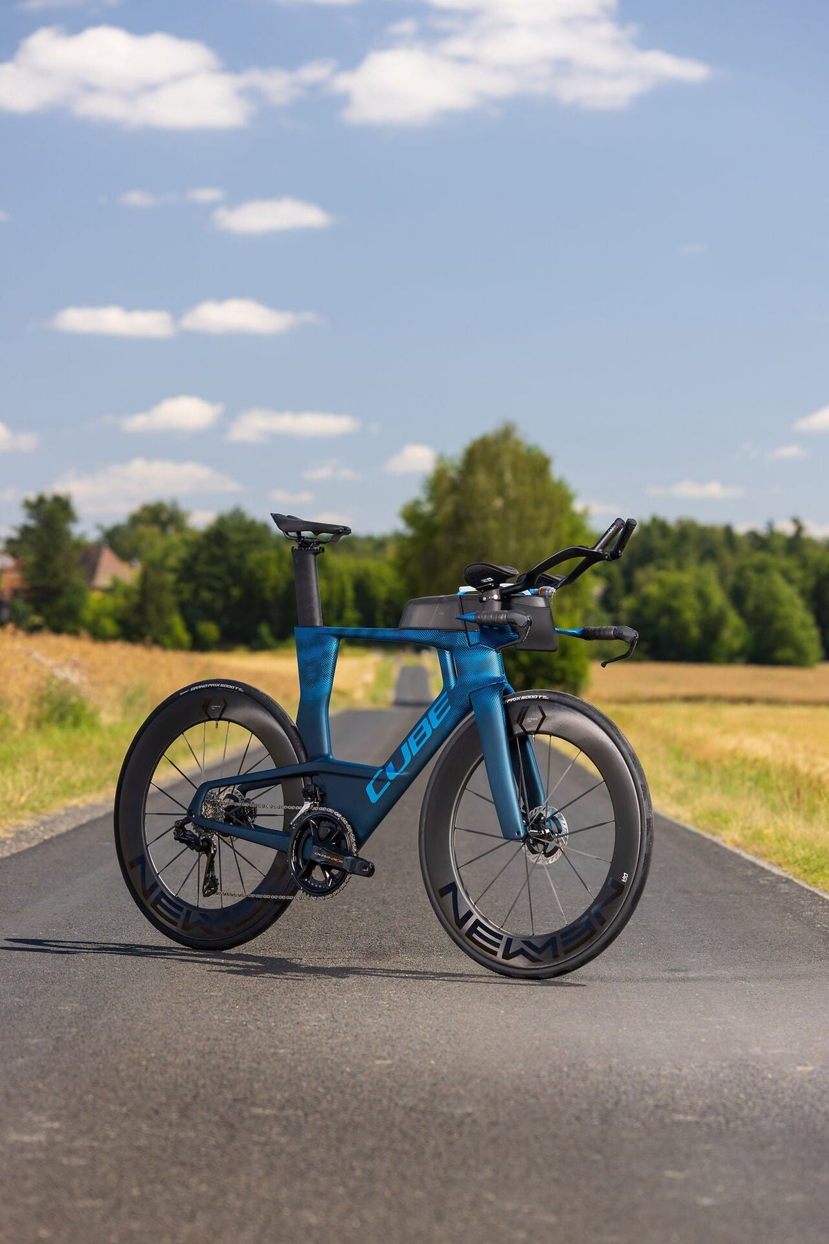 Cube Aerium C:68X SLT liquidbluegrid´n´chrome 2027 – Triathlonrad – Seitenansicht 3