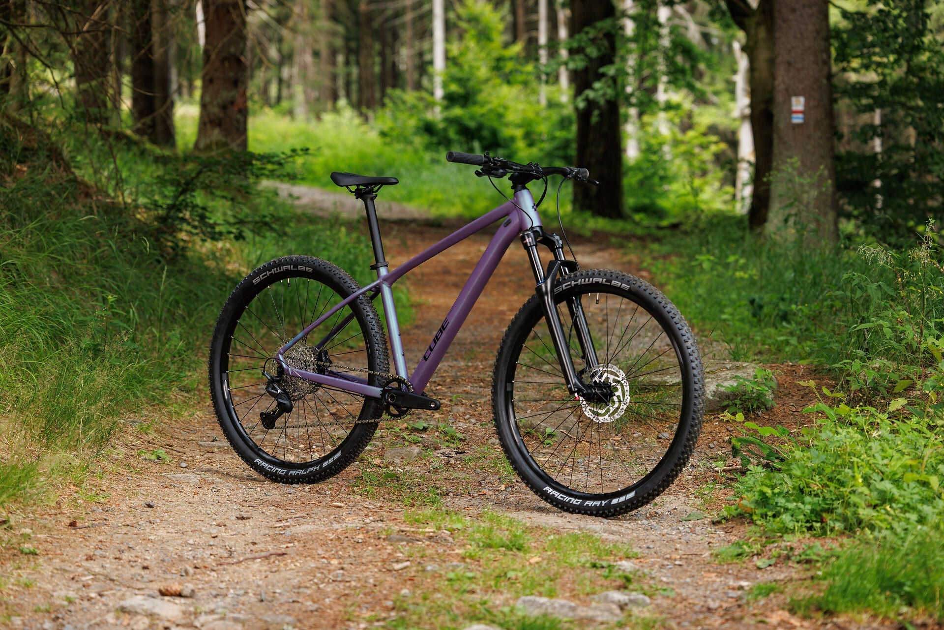 Cube Aim SLT mysticpurple´n´black 2027 – Mountainbike Hardtail – Seitenansicht 4